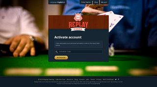
                            9. Activate account - Free Texas Holdem, Free Online Poker · Replay Poker