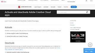
                            8. Activate and deactivate Adobe Creative Cloud apps