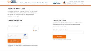 
                            6. Activate - GiftCards.com