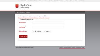 
                            8. Activate My Login - Gateway to CSU - Charles Sturt University