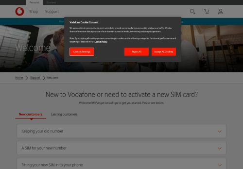 
                            8. Activate my SIM - Vodafone