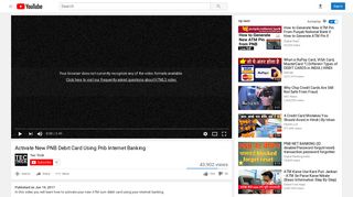 
                            7. Activate New PNB Debit Card Using Pnb Internet Banking - YouTube