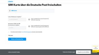 
                            12. Activate SIM via Deutsche Post | Lebara Deutschland