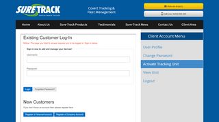 
                            5. Activate Tracking Unit - Sure-Track