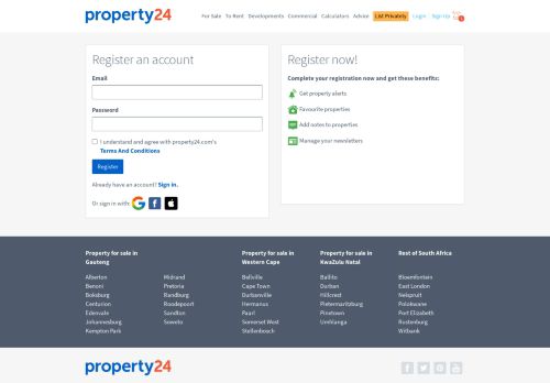 
                            6. Activate your account – Property24.com
