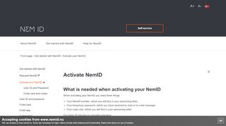 
                            5. Activate your NemID - NemID