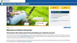 
                            3. Activate Your Network Account | Hofstra | New York