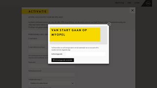 
                            5. Activatie - myOpel