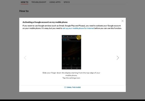 
                            10. Activating a Google account on my mobile phone - Sony Xperia Z ...