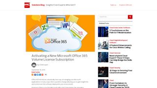 
                            12. Activating a New Microsoft Office 365 Volume License Subscription ...