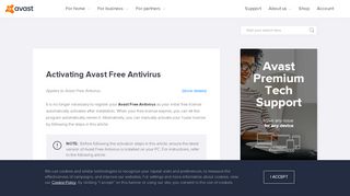 
                            5. Activating Avast Free Antivirus | Official Avast Support