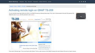 
                            10. Activating remote login on QNAP TS-209 | Martin Michlmayr
