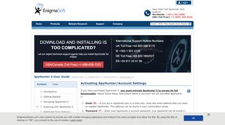 
                            5. Activating SpyHunter/Account Settings - Enigma Software