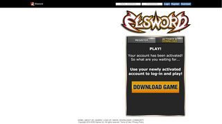 
                            2. Activation - Elsword Online NA - KOG Games