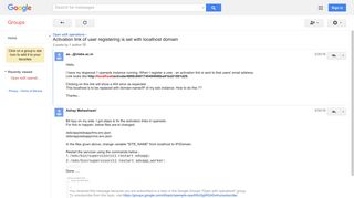 
                            11. Activation link of user registering is set with localhost domain - Google ...