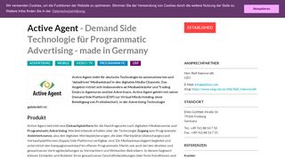 
                            5. Active Agent - Demand Side Technologie für Programmatic ... - Adzine