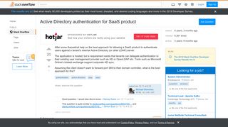 
                            8. Active Directory authentication for SaaS product - Stack Overflow