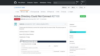 
                            1. Active Directory Could Not Connect · Issue #27100 · owncloud/core ...