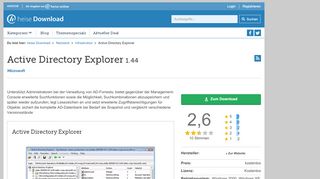 
                            1. Active Directory Explorer | heise Download