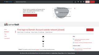 
                            8. active directory - First login to Domain Account outside network ...