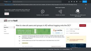 
                            4. active directory - How to view all users and groups in AD without ...