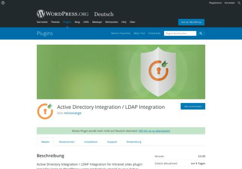 
                            13. Active Directory Integration / LDAP Integration | WordPress.org