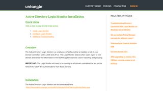 
                            9. Active Directory Login Monitor Installation – Untangle Support