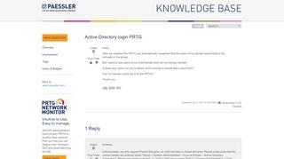 
                            5. Active Directory login PRTG | Paessler Knowledge Base