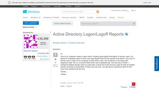 
                            3. Active Directory Logon/Logoff Reports - Microsoft