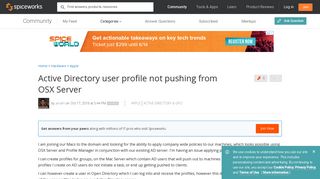 
                            2. Active Directory user profile not pushing from OSX Server ...