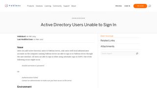 
                            10. Active Directory Users Unable to Sign In | Tableau Software