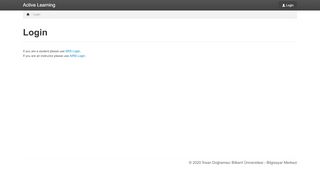 
                            6. Active Learning - Login - Bilkent University - STARS