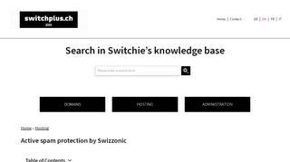 
                            8. Active spam protection by switchplus - Switchie