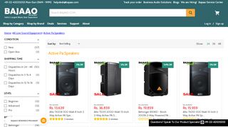 
                            7. Active Speakers: Buy Active PA Speakers Online - Bajaao.com