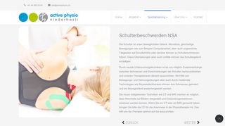 
                            8. activephysio.ch niederhasli - Schulterbeschwerden NSA