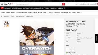 
                            8. ACTIVISION BLIZZARD Overwatch - Legendary Edition, PC, De - Manor