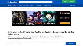 
                            11. Activision verliert Rechte an Destiny - Bungie macht's lieber allein