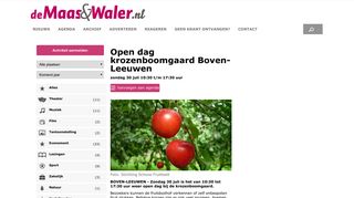 
                            12. Activiteit: Open dag krozenboomgaard Boven-Leeuwen ...