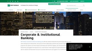 
                            3. Activités : Corporate et institutional Banking - BNP Paribas