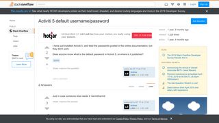 
                            3. Activiti 5 default username/password - Stack Overflow