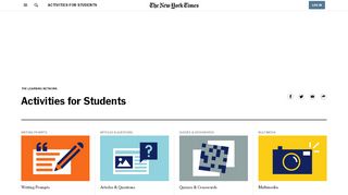 
                            10. Activities for Students - The New York Times