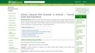 
                            4. Activity Lifecycle With Example In Android - Tutorial, Code And ...