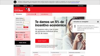 
                            2. Activo Online - ActivoBank