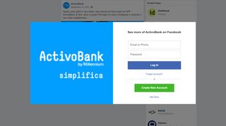 
                            3. ActivoBank - Agora, para saber o seu saldo, não precisa de... | Facebook