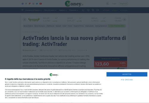 
                            12. ActivTrades lancia la sua nuova piattaforma di trading: ActivTrader