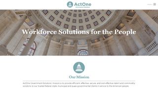 
                            11. ActOne Government: Government Talent Acquisition and Services ...