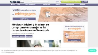 
                            12. Actualidad Movistar, Digitel y Movinet se comprometen a mejorar las ...