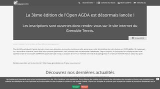 
                            7. Actualité : La 3ème édition de l'Open AGDA est désormais lancée !