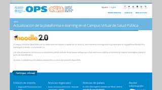
                            5. Actualización de la plataforma e-learning en el Campus Virtual de ...