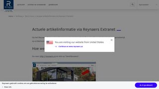 
                            2. Actuele artikelinformatie via Reynaers Extranet | Reynaers Aluminium